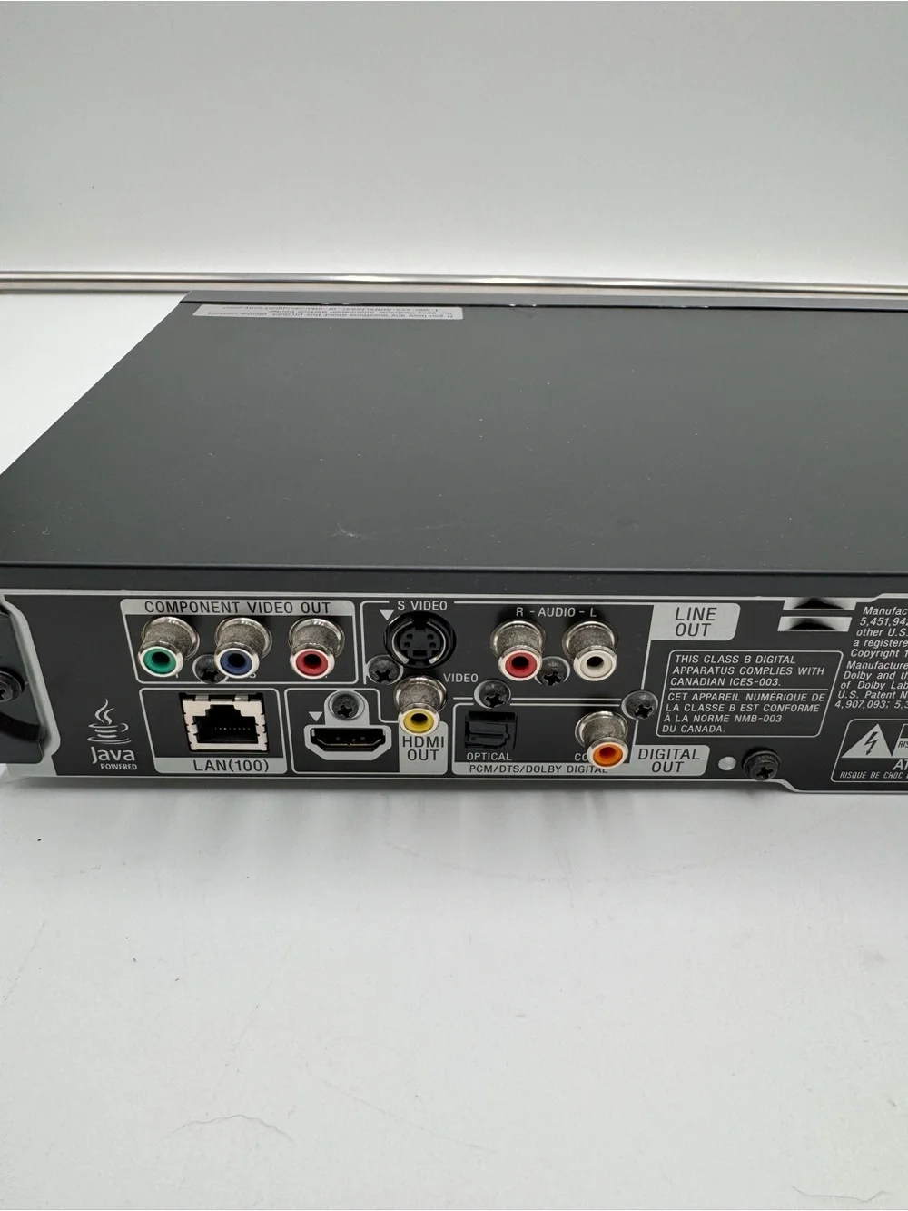 Sony BDP-S350 Blu-ray DVD Player HDMI Remote Tested Works w/ HDMI AV Cables